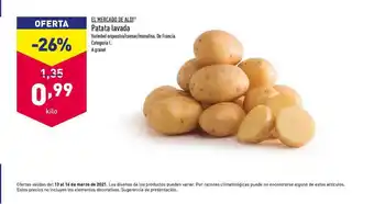 ALDI Patata Lavada oferta