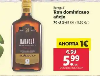Lidl Baraguá ron dominicano añejo oferta