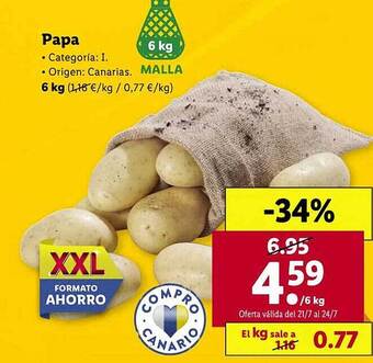 Lidl Papa oferta