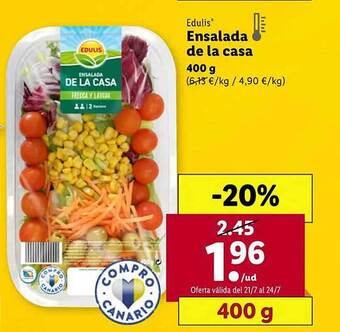 Lidl Edulis ensalada de la casa oferta