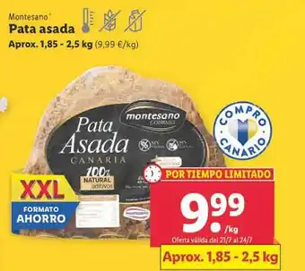 Lidl Montesano pata asada oferta