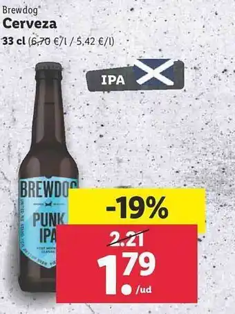 Lidl Brewdog cerveza oferta