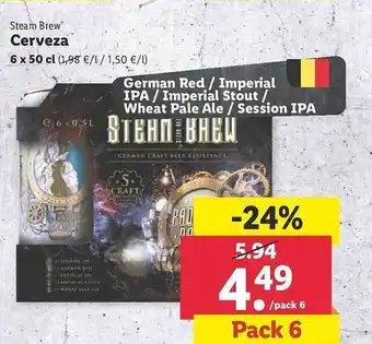 Lidl Steam brew cerveza oferta