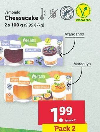 Lidl Vemondo cheesecake oferta