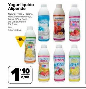 Yogur líquido alipende