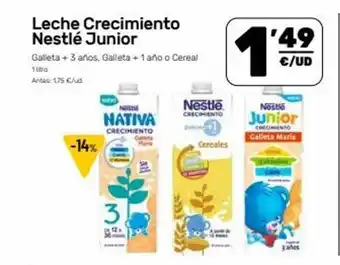 AhorraMas Leche crecimiento nestlé junior oferta