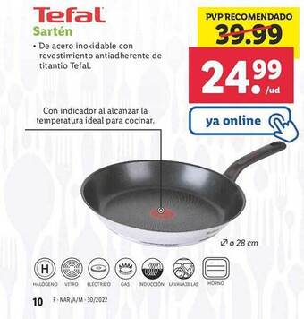 Lidl Tefal sartén oferta