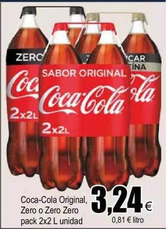 FROIZ Coca-cola original zero o zero zero pack oferta