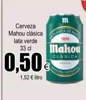 FROIZ Cerveza mahou clásica lata verde oferta