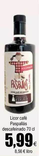 FROIZ Licor café paspallás descafeinado oferta