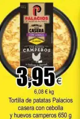 FROIZ Tortilla de patatas palacios casera con cebolla y huevos comperos oferta