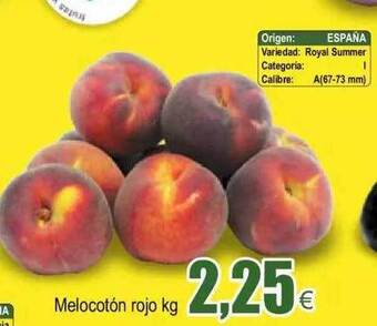 FROIZ Melocotón rojo kg oferta