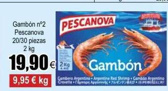 FROIZ Gambón n°2 pescanova 20-30 piezas oferta