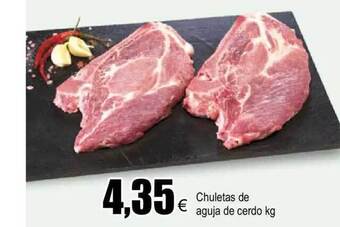 FROIZ Chuletas de aguja de cerdo kg oferta