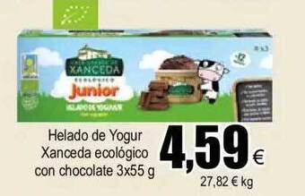 FROIZ Helado de yogur xanceda ecológico con chocolate oferta