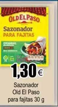 FROIZ Sazonador old el paso para fajitas oferta