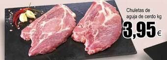 FROIZ Chuletas de aguja de cerdo kg oferta
