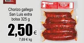 FROIZ Chorizo gallego san luis extra bolsa oferta
