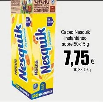 FROIZ Cacao nesquik instantáneo oferta