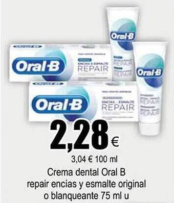 FROIZ Crema dental oral b repair encías y esmalte original o blanqueante oferta