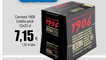 FROIZ Cerveza 1906 botella pack oferta