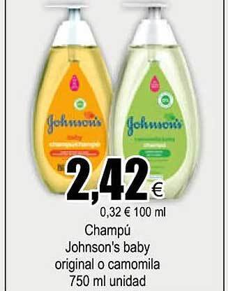 FROIZ Champú johnson's baby original o camomila oferta