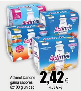 FROIZ Actimel danone gama sabores oferta