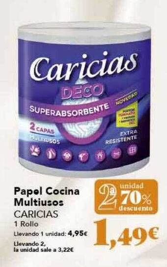 Gadis 2a unidad 70% descuento papel cocina multiusos caricias oferta