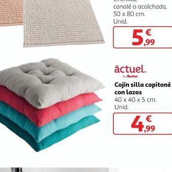 Alcampo Cojín silla capitoné oferta