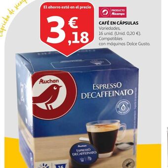 Alcampo Café en cápsulas oferta