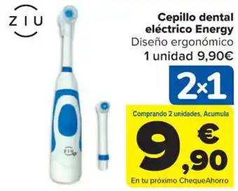 Carrefour Ziu Cepillo Dental Eléctrico Energy oferta