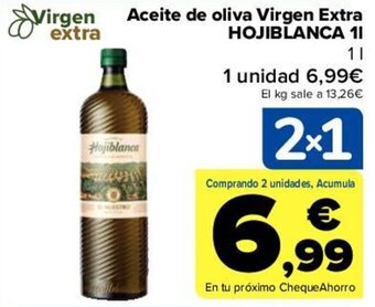Carrefour Hojiblanca Aceite de Oliva Virgen Extra 1 l oferta