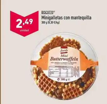ALDI Biscotto Minigalletas con mantequilla 300g oferta