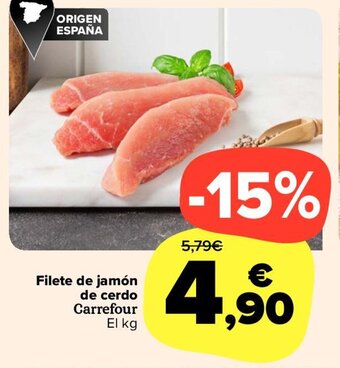 Carrefour Carrefour Filete de jamón de cerdo oferta