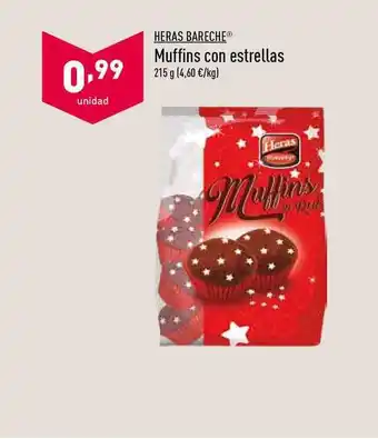 ALDI Heras Bareche Muffins con estrellas 215g oferta