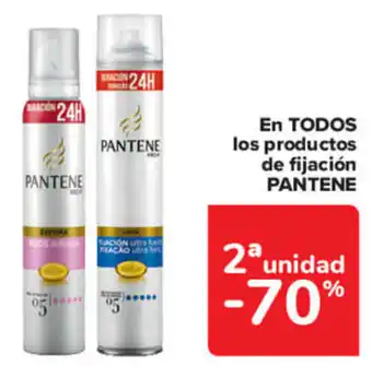 Carrefour Pantene En Todos los productos de fijación oferta