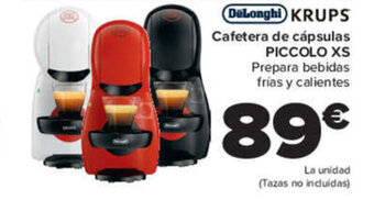 Carrefour Krups Cafetera de cápsulas Piccolo XS oferta