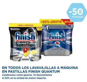 Hipercor Finish Máquina En Todos Los Lavavajillas A En Pastillas Quantum oferta
