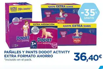 Hipercor Dodot Pañales Y Pants Activity Extra Formato Ahorro oferta