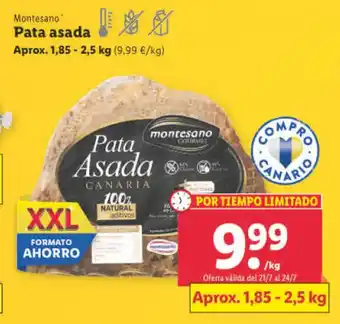 Lidl Montesano Pata asada Aprox. 1,85 - 2,5 kg oferta