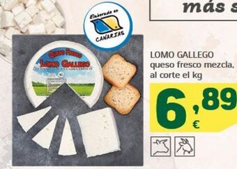 HiperDino Queso fresco lomo gallego oferta