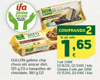 HiperDino Galletas de chocolate gullón oferta