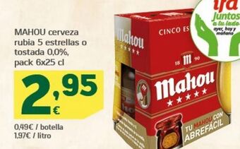 HiperDino Cerveza mahou oferta
