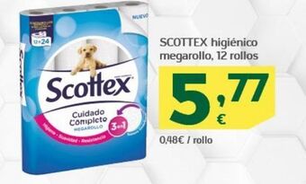 HiperDino Papel higiénico scottex oferta