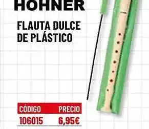 Carlin Hohner flauta dulce de plástico oferta