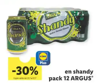 Lidl Argus en shandy pack 12 oferta