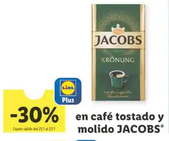 Lidl Jacobs en café tostado y molido oferta