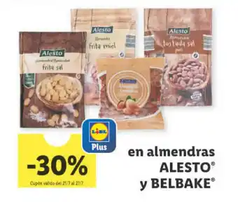 Lidl Alesto y Belbake en almendras oferta