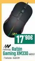 PCBox N netway ratón gaming xm330 -1 botones-6400 dpi 17.90€ oferta