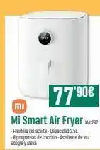 7790€ mi mi smart air fryer 27 -freidara sin aceite-capacidad 2.5l - programas de cocción-asistente de vaz google y alexa
